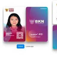 ICO-ID-0059 percetakan id card Standard Free Design  Kartu Kartu