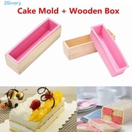 IVORY Soap Making Mold, Reusable 1200ml Silicone Soap Mold, Non-Stick DIY Handmade Wooden Box Flexib