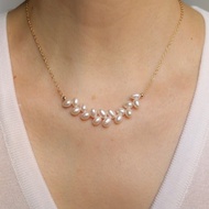 微笑麥穗 珍珠項鍊 天然淡水珍珠 微笑鍊 氣質典雅