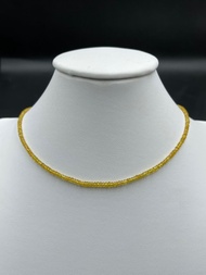 Natural yellow sapphire rhondell shape beads 2-3.0 MM