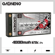 GNB Lipo Battery 2S 7.4V 7.6V 4000mAh  120C 140C 160C HV Shorty Hard Case With 5MM EC3 Plug For RC C