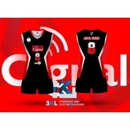 ♞,♘,♙Up and Down Volleyball Jersey Stretchable Microtech Fabric Customizable