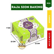 HIJAU Cake Box Caesar Green Snack Box 12 CM x 12 CM x 7 CM
