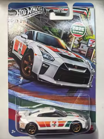 2026 New Hot Wheels 7-Eleven Collab 2017 Nissan Gt R R35 Diecast Model Car 1/64 Alloy Especially Edi
