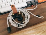 4絞台灣7N單晶銅鍍銀 耳機線 (三合一插頭（耳機端）現貨有 MMCX/ CM/ IE80/ A2DC
