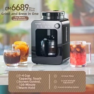 Gotech CM6689 Home Fully Automatic Coffee Grinder and Maker with Bean and Powder Function