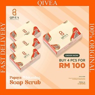 Qivea | 100% Original HQ | Papaya Whitening Soap Scrub