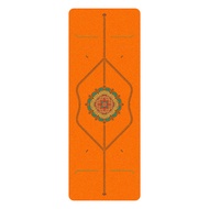 jianyou Zen Rhyme Frosted Pu Natural Rubber Yoga Mat Sweat Absorbing Sports Home Thick Workout Fiess
