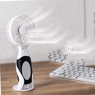 TYJKL Mini Handheld Fan Operated Fan 3 Speed Adjustable USB Rechargeable Small Portable Personal Fan Foldable Stroller Desk Table Fan for Kids Girls Woman Home Office Outdoor Travel (Color : Black)