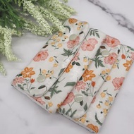 Pink and orange flower pattern baby carrier cover / suckpad