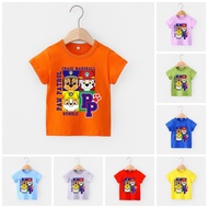 Áo thun trẻ em PAW PATROL ART 8 màu áo đầy đủ size có big size áo thun cho bé Cotton King Cotton