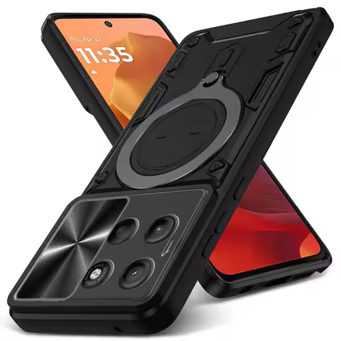 Case For Motorola Moto Edge 50 Pro Fusion 40 30 20 Neo Pro G15 G84 G54 Magnetic Rota Camera Slide Pr