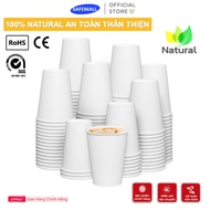 Wholesale of 1000 pieces of 500 paper cups 7oz 210ml SAFEMALL safe reusable hot and cold paper cups