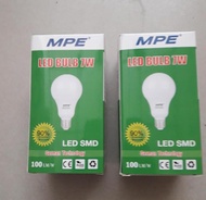 [HCM]Bộ 2 Bóng led Bulb 7W MPE ( Ánh sáng Trắng )