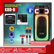 ADVANCE K8D-B SPEAKER SYSTEM PROFESSIONAL ACTIVE DUAL 8" PLUS 2 MIC