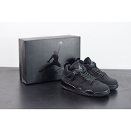 7.10 Air  4 Black Cat Light graphite basketball shoes CU1110-010-**-
