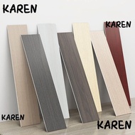 KAREN Floor Tile Sticker, Living Room Wood Grain Skirting Line, Home Decor Waterproof Self Adhesive Windowsill Corner Wallpaper