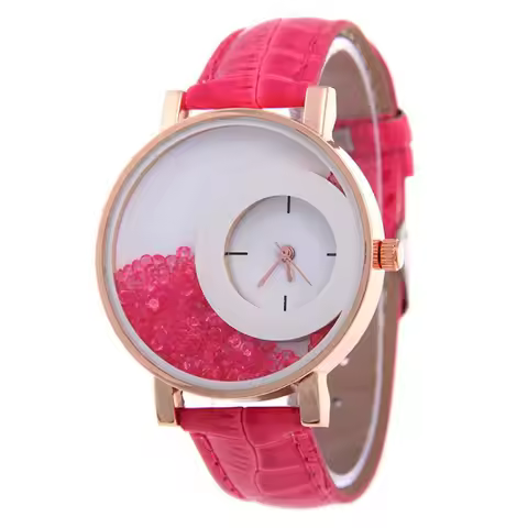 UTHAI BK128 Broken Diamond Large Dial Student Women watch Casual Fashion Multifunctional Quartz Watc
