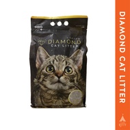 Diamond Premium Cat Litter, 10L | Bentonite Clay Cat Litter | Pasir Kucing Bentonite