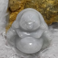 Liontin Giok Buddha Maitreya Jade Asli Type A Buddha