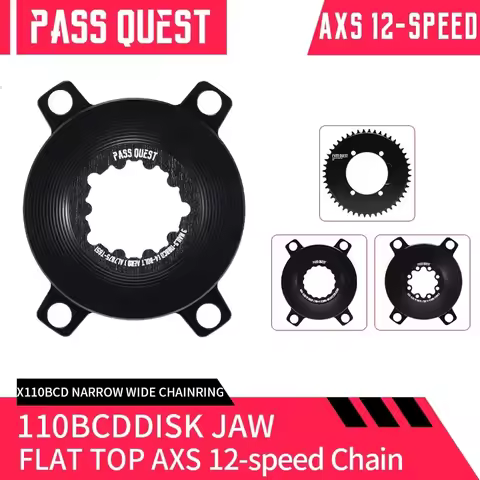 PASS QUEST TOP AXS chain narrow wide chainreing / 110BCD-4 Arms Adapter Converter Spider