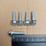 KEY CAP BOLT 10 M6X25 BOLT LENGTH 2.5CM 2.5 CM WHITE 25MM 25 MM FLANGE Bolt M6 X 25 BOLT 6X25 6 X 25