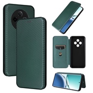 Totally Protection Cases for Oppo A3 A7 AX7 AX5s A12 A5s Pro 5G Carbon Fibre Leather Housing Anti-Scratch Multifunction Flip Shell