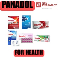 Panadol Regular/650mg/ActiFast/Extend/Extra/Optizorb/Soluble/Menstrual/Children