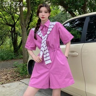 Outside jumpsuit Tooling Rose Red Outside jumpsuit Women Summer 2022 New Outside The Korean Luxury jumpsuit