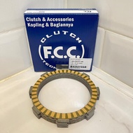 FCC-GK8 CLUTCH PLATE SET (KEH) CB100 ORIGINAL YSP FCC 100% HONDA CB100 CLUTCH PLATE/