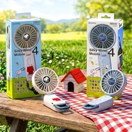 (代購)2026最新日本RHYTHM x Snoopy 史努比限量版 3Way 桌上型/手持式/掛頸 多用途無線便攜免提靜音風扇 USB充電 附登山扣和掛繩 Silky Wind Mobile 4 H