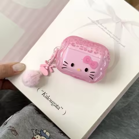 Sanrio Hello Kitty Earphone Case For Airpods 4 Pro 2 3 1 Wireless Bluetooth Headset Protective Cute 