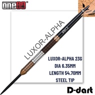 ONE80 STEEL TIP DART - 23G LUXOR ALPHA 90% TUNGSTEN STEEL DARTS (23G)