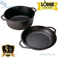 Lodge L8DD3 cast iron pot set- Genuine product