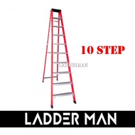 10 STEP FIBERGLASS SINGLE SIDED LADDER