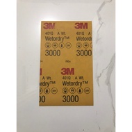 401Q GRIT NO. 3000 (HALF SHEET) 3M WETORDRY Sand Paper Abrasive Sheet
