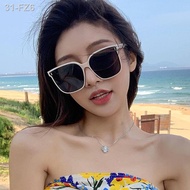 ❧▥2021 cermin mata hitam GM putih susu baharu wanita musim panas muka bulat versi Korea pasang cermin mata hitam bingkai