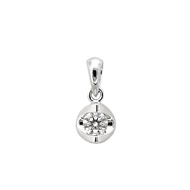 Poh Heng Jewellery 18K Diamond Pendant in White Gold