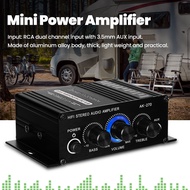 AK270 Mini Audio 2-Channel Stereo Power Amplifier Portable Sound Amplifier AUX Input Speaker Amp for