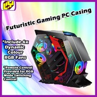 Gaming CPU Casing Double Side Transparent Gaming Case Glass Full-Tower Gaming Case Tempered Glass Co