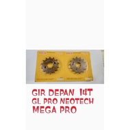 FRONT GEAR 14T (KW) GL PRO NEOTECH
