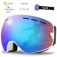 ELAX BRAND NEW Double Layers Anti-Fog Ski Goggles Snow Snowboard Glasses Snowmobile Eyewear Outdoor 