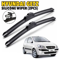 【2Pcs】Hyundai Getz Front Windscreen Wiper Getz Silicone Soft Wiper Windshield Wiper SF14 SF20