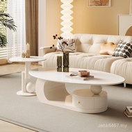 Net Simple New Style Oval Coffee Table Art Style Black Coffee Coffee Table Living Room Modern Solid 