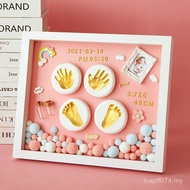 Full Month Baby Newborn Commemorative Ink Pad Ink Pad Hand Print Foot Print Hand Foot Print Baby Pho