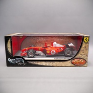 Ready Stock 1: 18 Hot Wheels F1 Ferrari Fleet 2004 Bahrain Station Schumacher F2004 Car Model