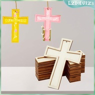 [lzdhuiz3] 10x Wooden Crosses for Crafts, Wooden Crosses for Painting, Small Blank Simple