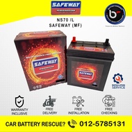 [ Installation Provided ] NS70 | NS70L | D26R | D26L ] SAFEWAY MF | Car Battery Bateri Kereta | Mits