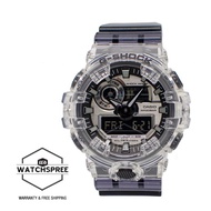 Casio G-Shock GA-700 Lineup Special Color Models Semi-Transparent Resin Band Watch GA700SK-1A GA-700
