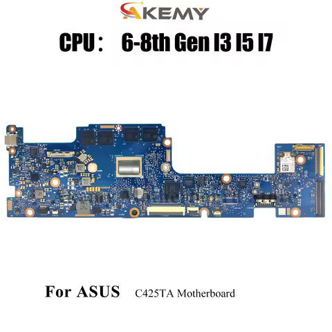 C425TA Laptop Motherboard For ASUS Chromebook C425TA C425T Notebook Mainboard With I3 I5 I7 CPU 100%
